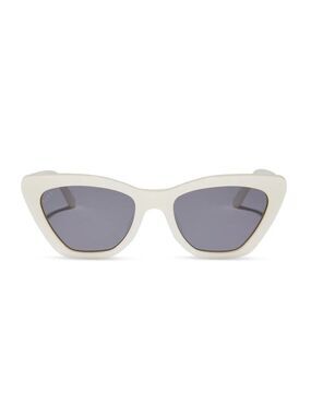 Diff Eyewear Cream Cat-Eye Sunglasses | Camilla Opaline Grey Sunglasses